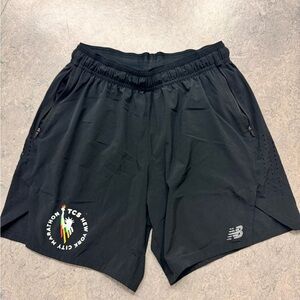 New Balance NYC Marathon Black Athletic Men's Shorts Medium